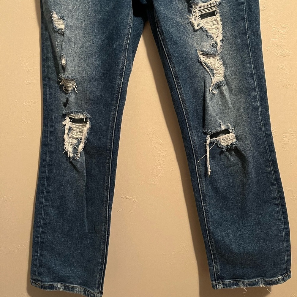 Vervet By Flying Monkey Distressed Straight Jeans View 3